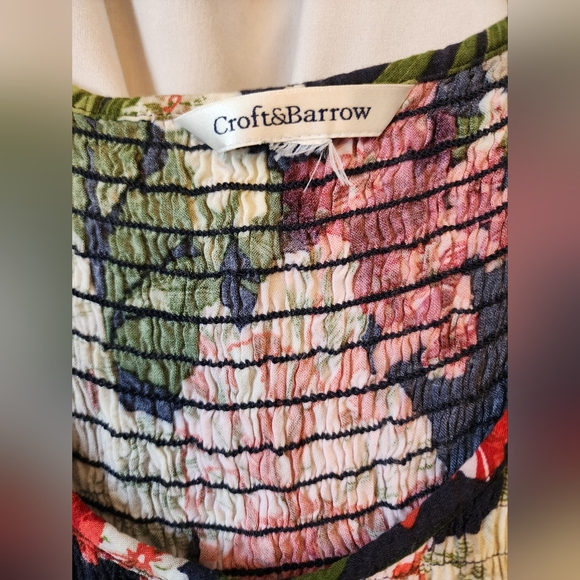 Women's Croft and Barrow Summer Flower Dress Size Medium - Picture 2 of 3